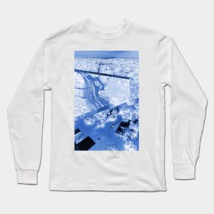 waterbreak collage of the wetland city ecopop architectural arts Long Sleeve T-Shirt